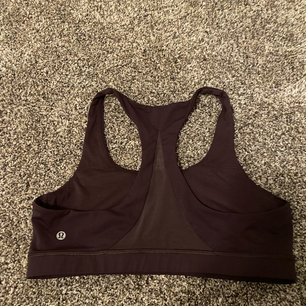 womens LULULEMON plum purple sports bra